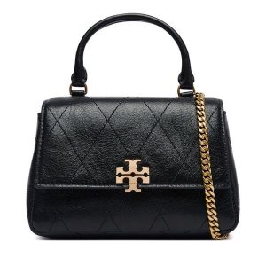 Torebka Tory Burch. Czarne kuferki Tory Burch, bez wzorów, bez dodatków. Za 2 024,00 zł.