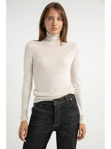 Josephine & Co Golf "Saar" w kolorze kremowym rozmiar: L. Brązowe golfy Josephine & Co, bez wzorów. Za 184,45 zł.