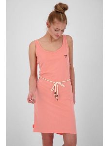 Alife and kickin Sukienka w kolorze koralowym rozmiar: S. Czerwone sukienki Alife and Kickin, s, bez wzorów, z tkaniny, bez kołnierzyka, bez ramiączek, mini. Za 60,99 zł.