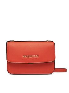 Valentino Torebka VBS8ZT11 Pomarańczowy. Brązowe listonoszki Valentino, bez wzorów, ze skóry, bez dodatków. Za 359,99 zł.