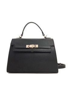 Valentino Torebka Fae Re VBS9AD37 Czarny. Czarne torebki klasyczne Valentino, bez wzorów, ze skóry, bez dodatków. Za 399,99 zł.