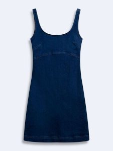LTB Sukienka dżinsowa "Selera" w kolorze granatowym rozmiar: M. Niebieskie sukienki LTB, m, bez wzorów, bez kołnierzyka, bez ramiączek, mini. Za 152,99 zł.