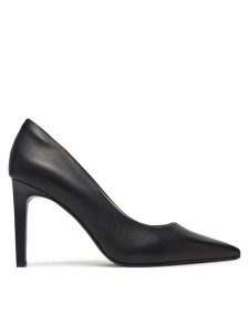 Calvin Klein Szpilki Pump 90 Pointy Hw Bar Lth HW0HW02527 Czarny. Czarne szpilki Calvin Klein, bez wzorów, ze skóry, bez obcasa. Za 629,99 zł.