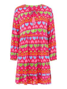 Zwillingsherz Sukienka ze wzorem rozmiar: L/XL. Sukienki Zwillingsherz, na co dzień, l, bez wzorów, z wiskozy, bez kołnierzyka, bez ramiączek, mini, proste. Za 171,45 zł.