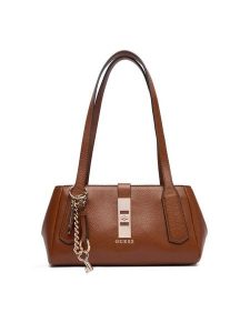 Guess Torebka Brooke HWBG98 97080 Brązowy. Brązowe torebki klasyczne Guess, z aplikacjami, ze skóry, bez dodatków. Za 639,99 zł.