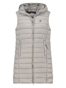 Geographical Norway Kamizelka pikowana "Vatikotal" w kolorze szarym rozmiar: M. Szare kamizelki Geographical Norway, m, bez wzorów, bez kołnierzyka, bez ramiączek, bez kaptura. Za 148,61 zł.