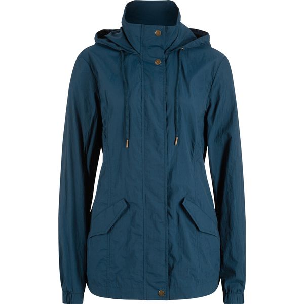 Lekka kurtka przejściowa z kapturem. Czarne kurtki bonprix, bez wzorów, z kapturem. Za 219,99 zł.