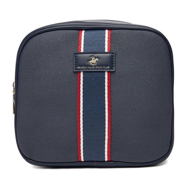 Kosmetyczka Beverly Hills Polo Club. Niebieskie kosmetyczki Beverly Hills Polo Club, bez wzorów. Za 79,99 zł.