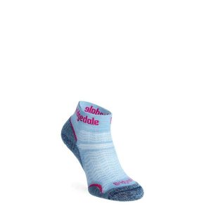 Skarpety turystyczne damskie Bridgedale Hike Ultralight Performance Ankle. Niebieskie skarpetki Scarpa, bez wzorów. Za 82,89 zł.