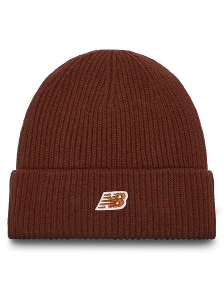 New Balance Czapka Winter Watchman Beanie Patch V3.0 LAH53008ROK Brązowy. Brązowe czapki New Balance, bez wzorów. Za 119,99 zł.
