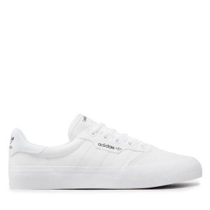 Adidas. Białe trampki ADIDAS, bez wzorów, bez zapięcia. Za 269,99 zł.