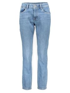 Pepe Jeans Dżinsy - Tapered fit - w kolorze niebieskim rozmiar: W26/L30. Niebieskie jeansy Pepe Jeans, z aplikacjami, z jeansu, z podwyższonym stanem. Za 131,74 zł.