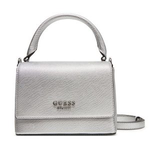 Torebka Guess. Szare torebki klasyczne Guess, z aplikacjami, bez dodatków. Za 299,99 zł.
