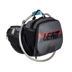 Plecak nerka rowerowa Leatt Hydration Core 1.5. Czarne nerki i saszetki LEATT, bez wzorów. Za 363,30 zł.