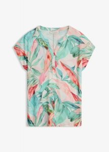 T-shirt z miękkiej mieszanki wiskozy. Zielone t-shirty bonprix, bez wzorów, z wiskozy, bez kołnierzyka, bez ramiączek. Za 87,99 zł.