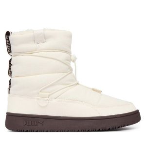 Śniegowce Puma. Białe buty zimowe Puma, bez obcasa, bez zapięcia. Za 349,99 zł.