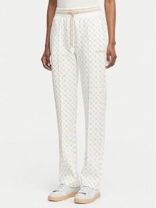 Guess Spodnie dresowe V5YB20 KB212 Kremowy Regular Fit. Białe spodnie dresowe Guess, m, z aplikacjami, z dresówki. Za 394,99 zł.