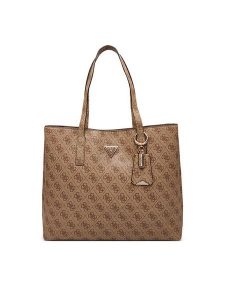 Guess Torebka Meridian II HWSG69 74230 Brązowy. Brązowe torebki klasyczne Guess, z aplikacjami, ze skóry, bez dodatków. Za 479,99 zł.