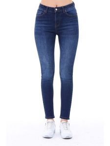 Denim Culture Dżinsy - Skinny fit - w kolorze niebieskim rozmiar: W28/L30. Niebieskie jeansy Denim Culture, z aplikacjami, z denimu. Za 176,45 zł.