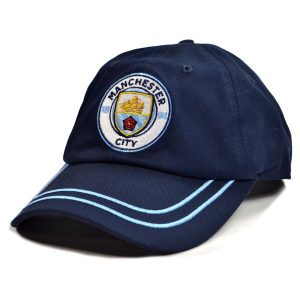 Czapka Manchester City oficjalna licencjonowana. Czarne czapki MANCHESTER CITY, bez wzorów. Za 119,99 zł.