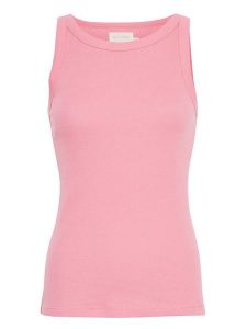 MOSS COPENHAGEN Top "Rasmia" w kolorze jasnoróżowym rozmiar: S/M. Różowe topy Moss Copenhagen, m, bez wzorów, z bawełny, bez kołnierzyka, bez ramiączek. Za 70,24 zł.