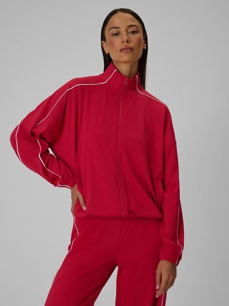 4F Bluza dresowa loose bez kaptura damska - czerwona M. Czerwone bluzy 4f, l, bez wzorów, z dresówki, bez kaptura. Za 179,99 zł.