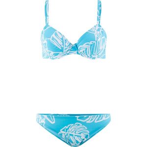 Bikini na fiszbinach (2 części) bonprix turkusowo-biały. Bikini marki bonprix. Za 49,99 zł.