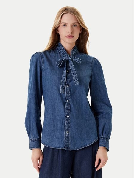 United Colors Of Benetton Koszula jeansowa 5RZKDQ0BE Niebieski Regular Fit. Niebieskie koszule United Colors of Benetton, m, bez wzorów, z bawełny, bez kołnierzyka, bez ramiączek. Za 189,99 zł.
