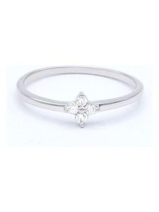 DIAMANTA Złoty pierścionek "Alba" z diamentami rozmiar: 58. Szare pierścionki DIAMANTA, z diamentem, złote. Za 696,20 zł.