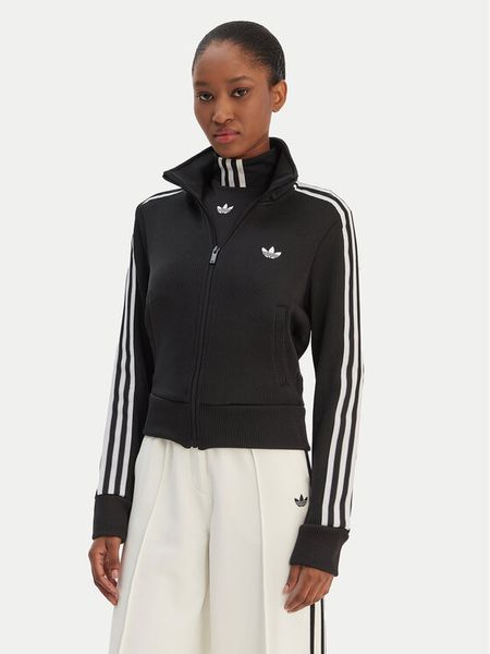 Adidas Bluza Firebird adicolor JY2613 Czarny Regular Fit. Czarne bluzy ADIDAS, xs, bez wzorów, z syntetyku, bez kaptura. Za 399,99 zł.