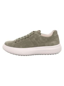 Legero Skórzane sneakersy "Jump" w kolorze khaki rozmiar: 39. Brązowe trampki Legero, bez wzorów, bez zapięcia. Za 251,45 zł.