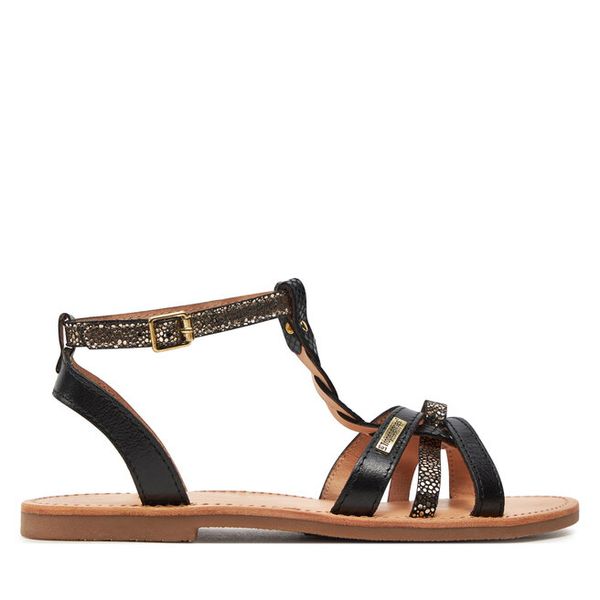 Sandały Les Tropeziennes. Czarne sandały Les Tropeziennes, bez wzorów, bez obcasa, na płaskiej podeszwie, bez zapięcia. Za 349,99 zł.