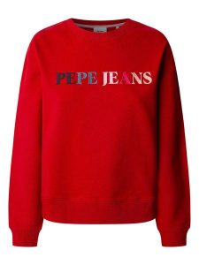 Pepe Jeans Bluza "Regan" w kolorze czerwonym rozmiar: L. Czerwone bluzy Pepe Jeans, l, bez wzorów, z jeansu, bez kaptura. Za 210,81 zł.