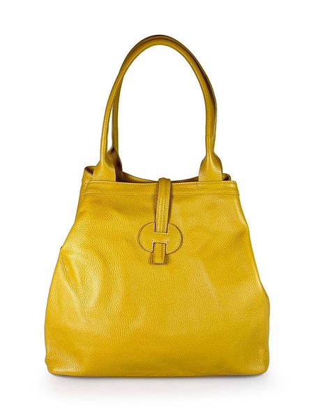 Florence Bags Skórzany shopper bag "Fr" w kolorze żółtym - 42 x 38 x 6 cm rozmiar: onesize. Żółte shopper bag Florence Bags, bez wzorów, z materiału, na ramię, bez dodatków. Za 416,95 zł.