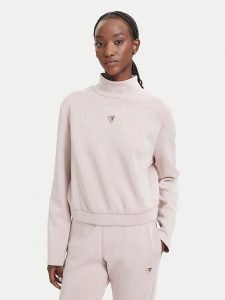 Guess Bluza V4YQ05 KCAY2 Różowy jasny Regular Fit. Czerwone bluzy Guess, l, z aplikacjami, z syntetyku, bez kaptura. Za 324,99 zł.