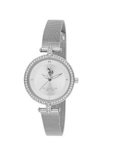 U.S. Polo Assn. Zegarek kwarcowy w kolorze srebrnym rozmiar: onesize. Szare, analogowe zegarki U.S. Polo Assn. Za 165,99 zł.