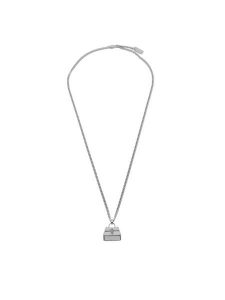 Marc Jacobs Naszyjnik The St. Marc Cuban-Link Chain Necklace 2F3JNC001J37 Srebrny. Szare naszyjniki Marc Jacobs, metalowe. Za 419,99 zł.