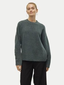 Vero Moda Sweter Boom 10320463 Zielony Loose Fit. Zielone swetry klasyczne Vero Moda, xs, z syntetyku, bez kołnierzyka. Za 79,99 zł.