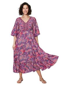 Ipanima Sukienka w kolorze fioletowym rozmiar: 34/36. Różowe sukienki Ipanima, bez wzorów, bez kołnierzyka, bez ramiączek, maxi, rozkloszowane. Za 78,99 zł.