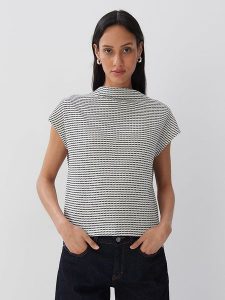 Someday Bluza w kolorze biało-czarnym rozmiar: 42. Białe bluzy someday., bez wzorów, bez kaptura. Za 114,17 zł.