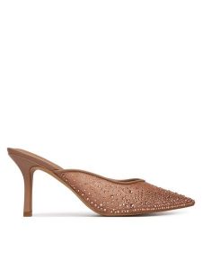 Aldo Klapki Mera 14241568 Brązowy. Brązowe klapki ALDO, bez wzorów, z materiału, bez obcasa. Za 419,99 zł.