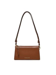 MICHAEL Michael Kors Torebka 32H3G8EC7L Brązowy. Brązowe listonoszki MICHAEL Michael Kors, bez wzorów, ze skóry, bez dodatków. Za 499,99 zł.