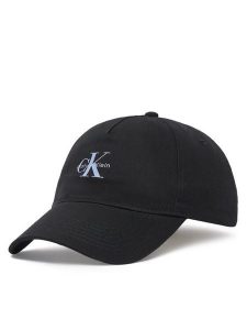 Calvin Klein Czapka z daszkiem Monologo Printed Baseball Cap LV04K5027G Czarny. Czarne czapki Calvin Klein, bez wzorów, z bawełny. Za 129,99 zł.