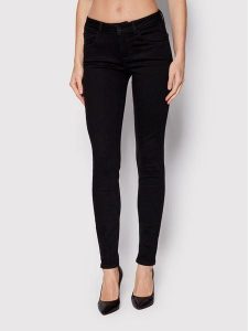Guess Jeansy Annette W2YA99 D4PZ1 Czarny Skinny Fit. Czarne jeansy Guess, z aplikacjami, z bawełny. Za 329,99 zł.