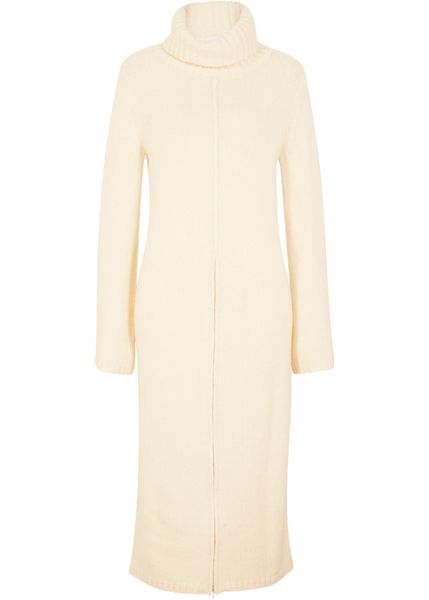 Długi sweter do noszenia na różne sposoby. Czarne długie swetry bonprix, bez kołnierzyka. Za 179,99 zł.