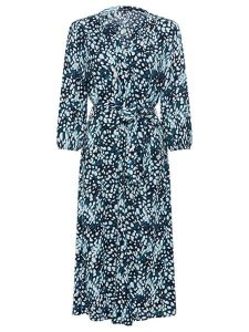 Olsen Sukienka w kolorze czarno-niebieskim rozmiar: 44. Czarne sukienki Olsen, bez wzorów, z tkaniny, bez kołnierzyka, bez ramiączek, maxi. Za 178,79 zł.