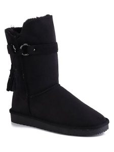 ISLAND BOOT Kozaki zimowe "Crawford" w kolorze czarnym rozmiar: 40. Czarne kozaki Island Boot, na zimę, bez wzorów, z materiału, bez obcasa, bez zapięcia. Za 165,99 zł.