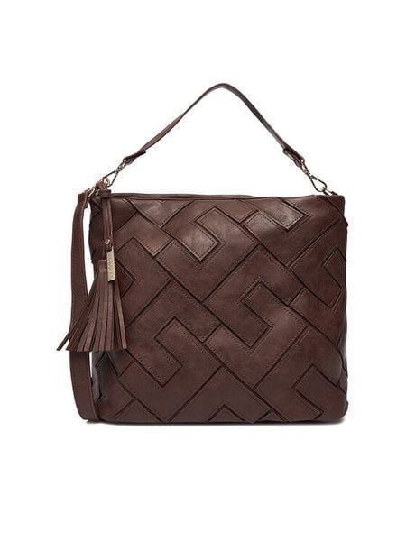 Lasocki Torebka MLP-E-023-05 Brązowy. Brązowe torebki klasyczne Lasocki, bez wzorów, z materiału, bez dodatków. Za 189,99 zł.