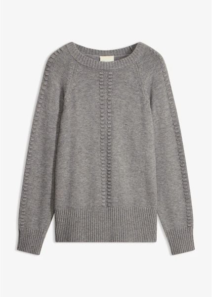 Sweter nietoperzowy z wiskozą. Żółte swetry klasyczne bonprix, z wiskozy, bez kołnierzyka. Za 129,99 zł.