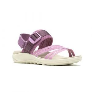 Buty do chodzenia damskie Merrell District 4 Backstrap. Fioletowe buty trekkingowe Merrell, z materiału, bez zapięcia. Za 539,99 zł.